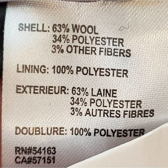 CALVIN klein Black belted hooded wool blend Walking coat plus size 3X new!!! - Picture 12 of 15